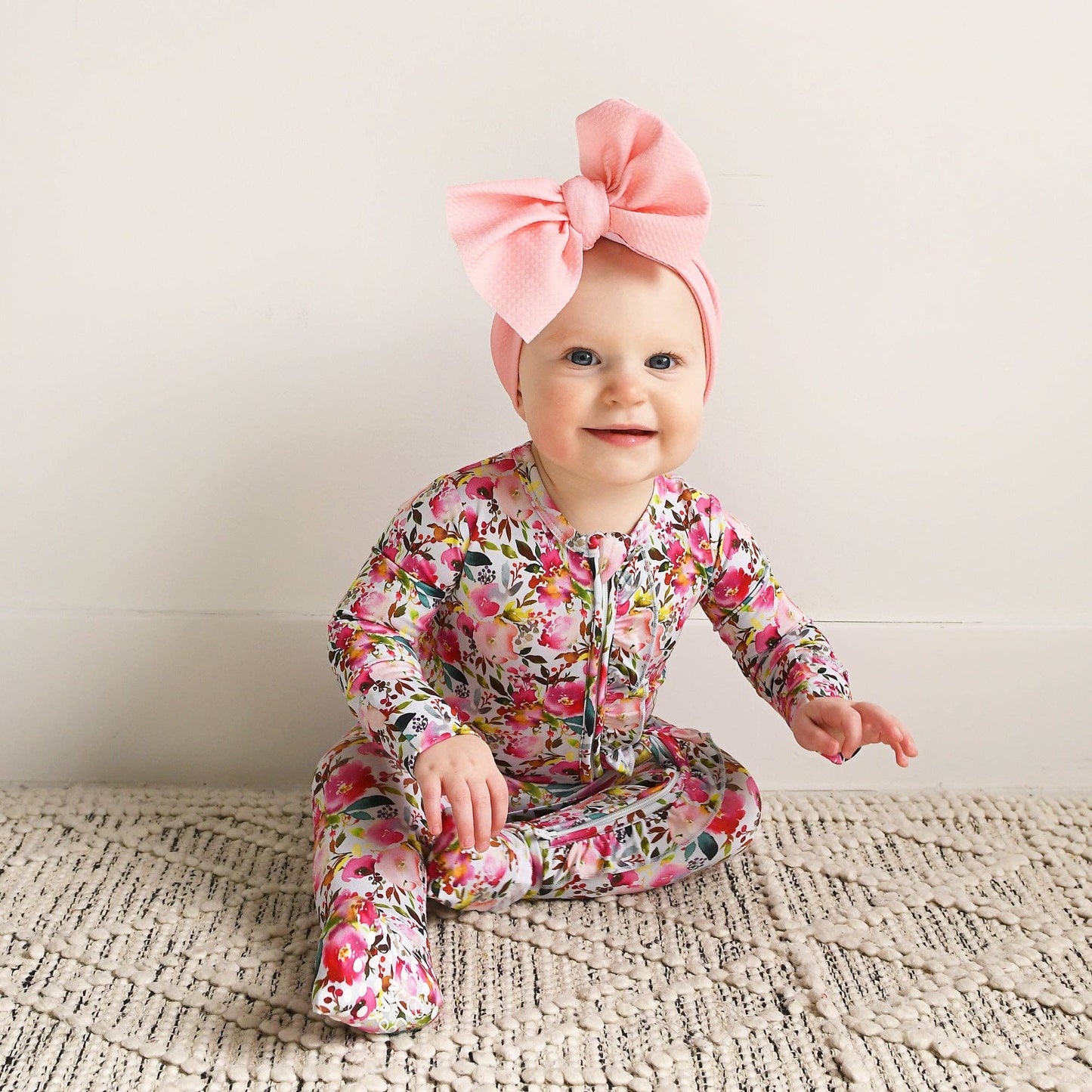 Eloise Ruffle E Zip Bamboo Baby Outfit Sleepies Little