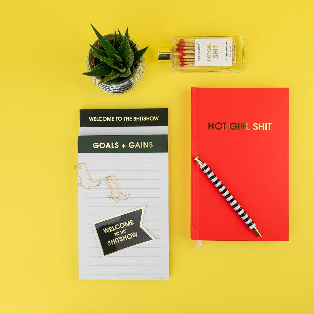 Hot Girl Shit - Glass Bottle Safety Matches, Red, Funny Gift