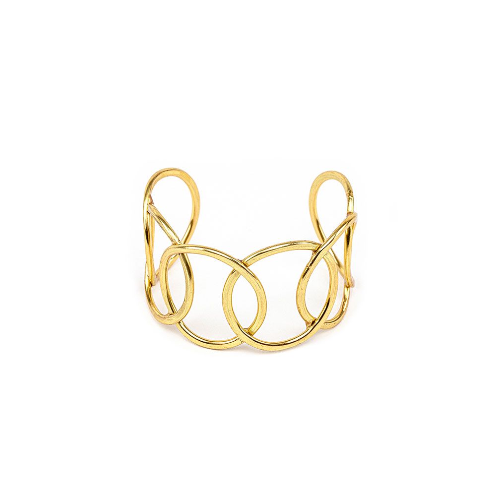 Cuff Bracelet Circles Design