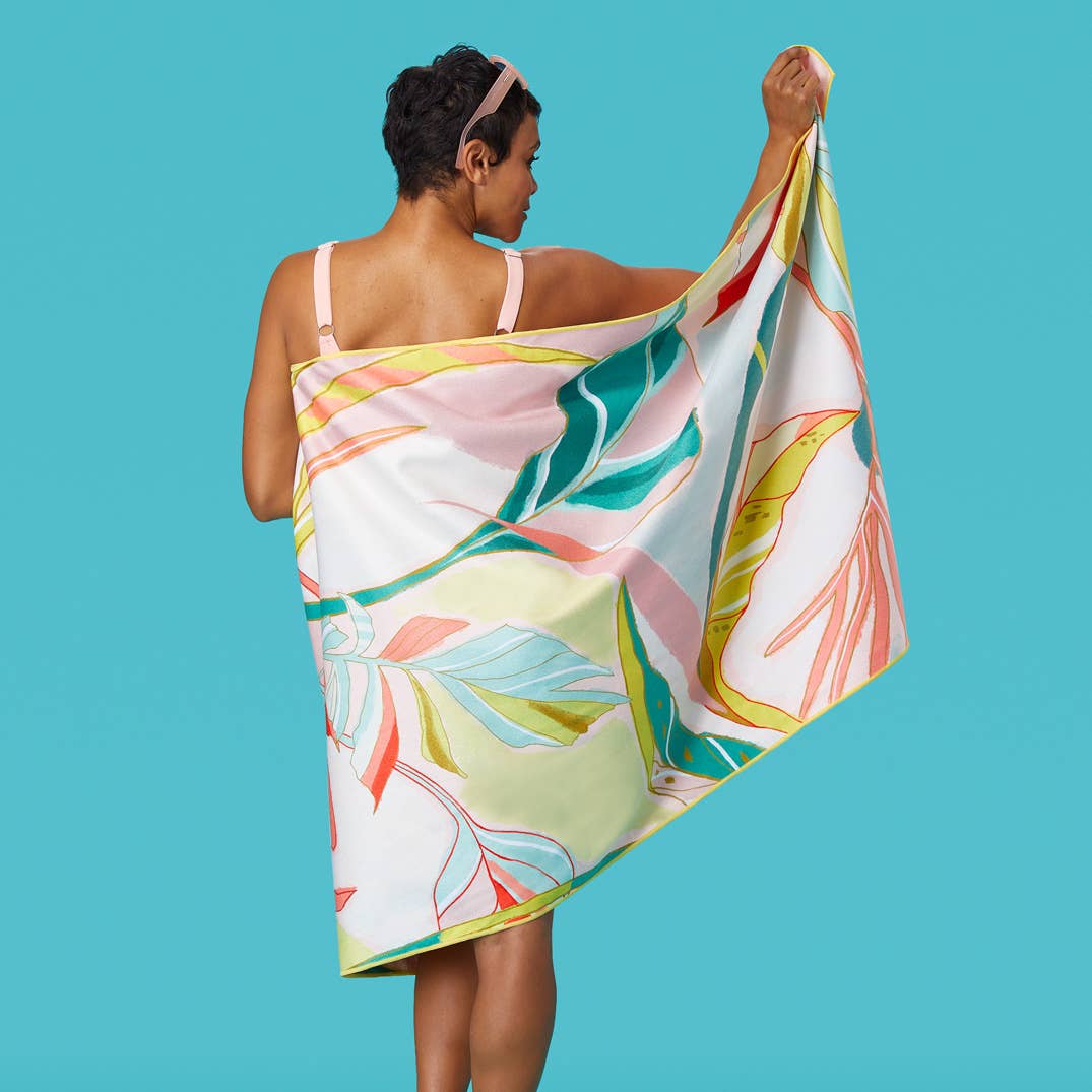 Exotic Leaves Go Big Microfiber Beach Towel