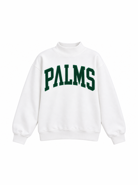 Palms Mock Neck - White