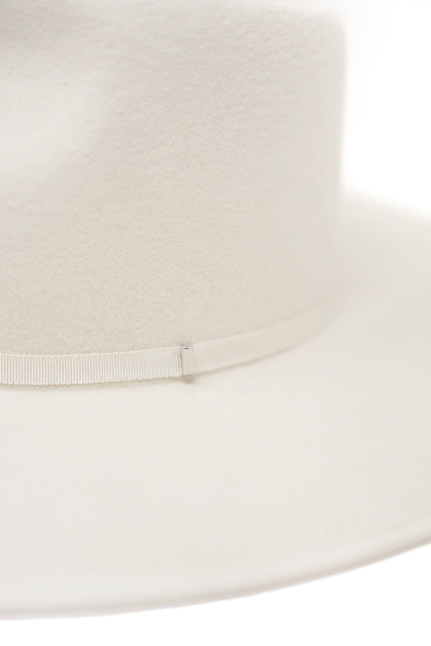 BILLIE - 100% Wool Felt Rancher, Satin Lined, Ivory