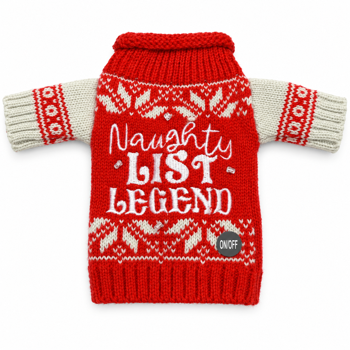 Light Up Wine Bottle Sweaters