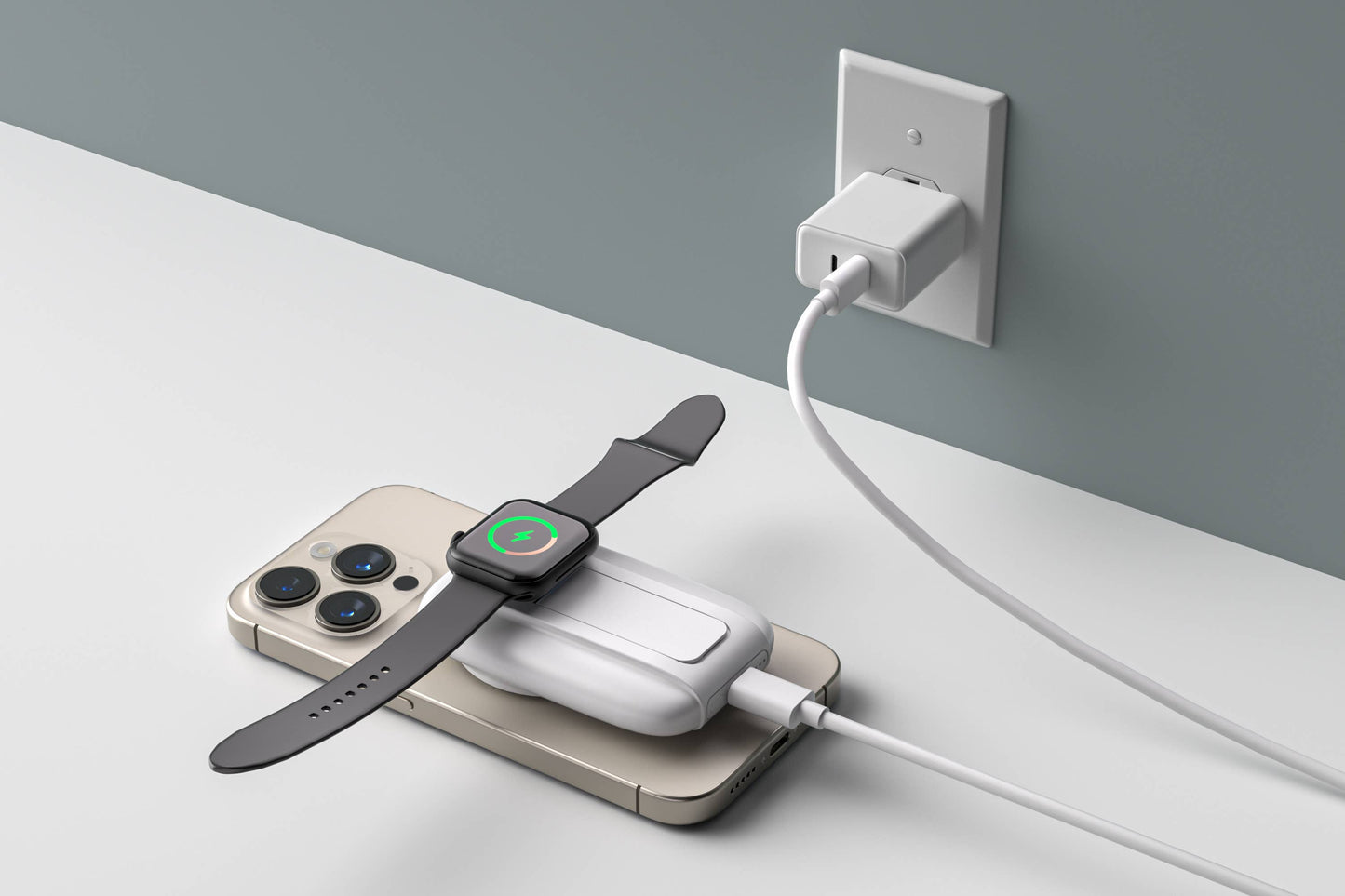 7200 MagSafe 15w with pd out kickstand with watch charger