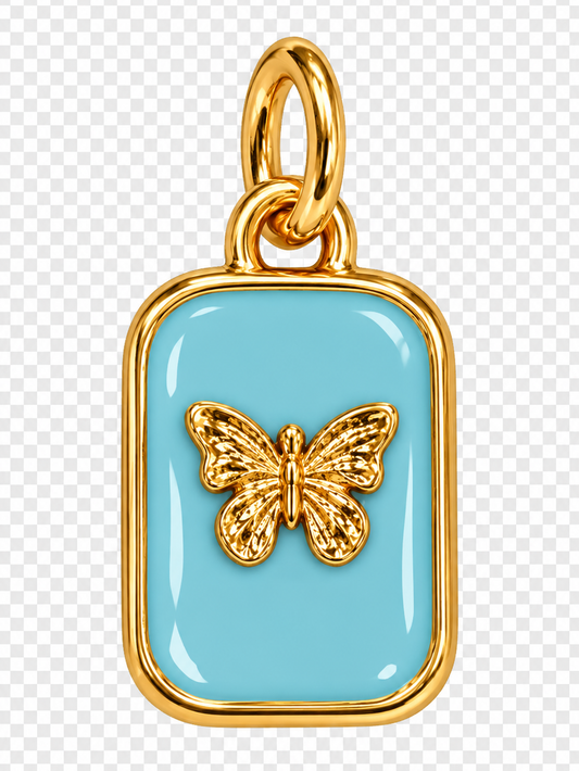 Blue Butterfly Charm