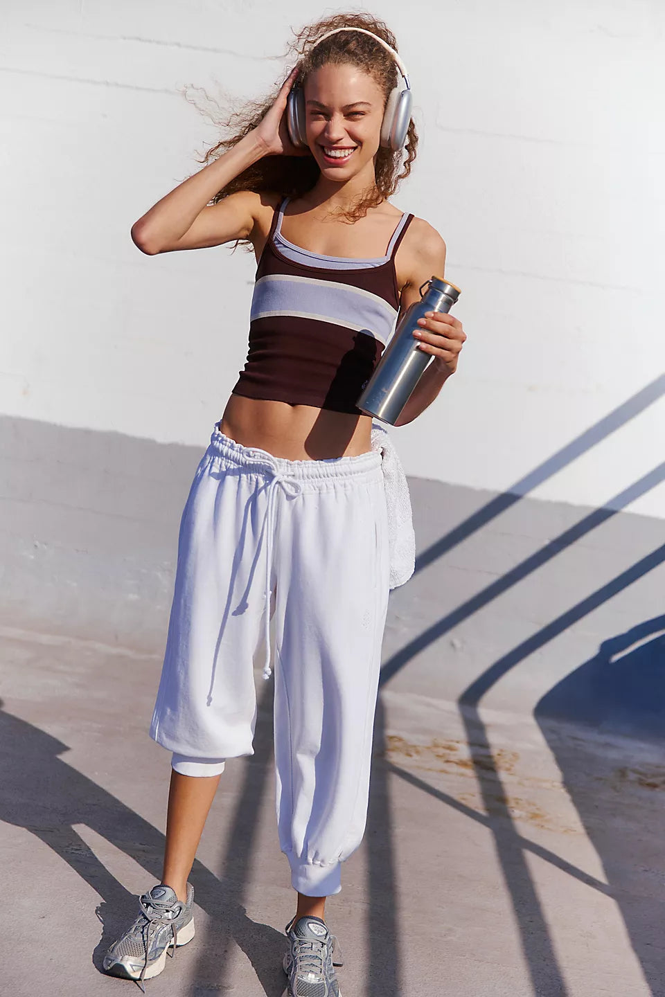 All Clear Striped Coastline Cami - Chocolate Combo