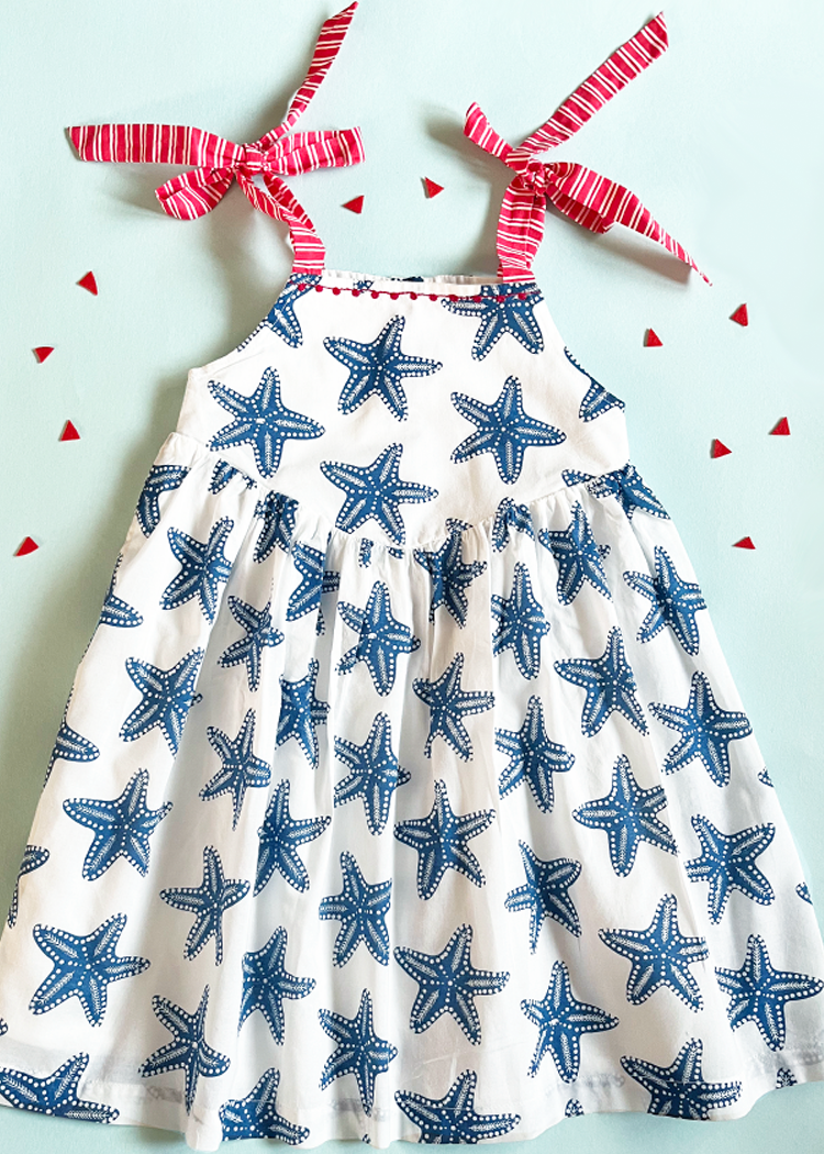 Myra Dress - Starfish Indigo