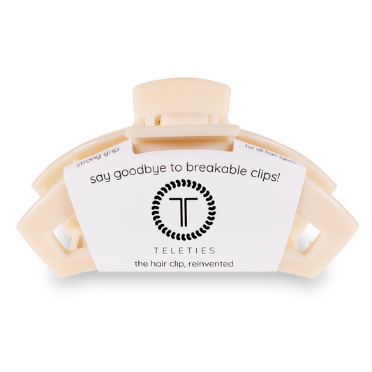 Open Hair Clip | Large | Almond Beige