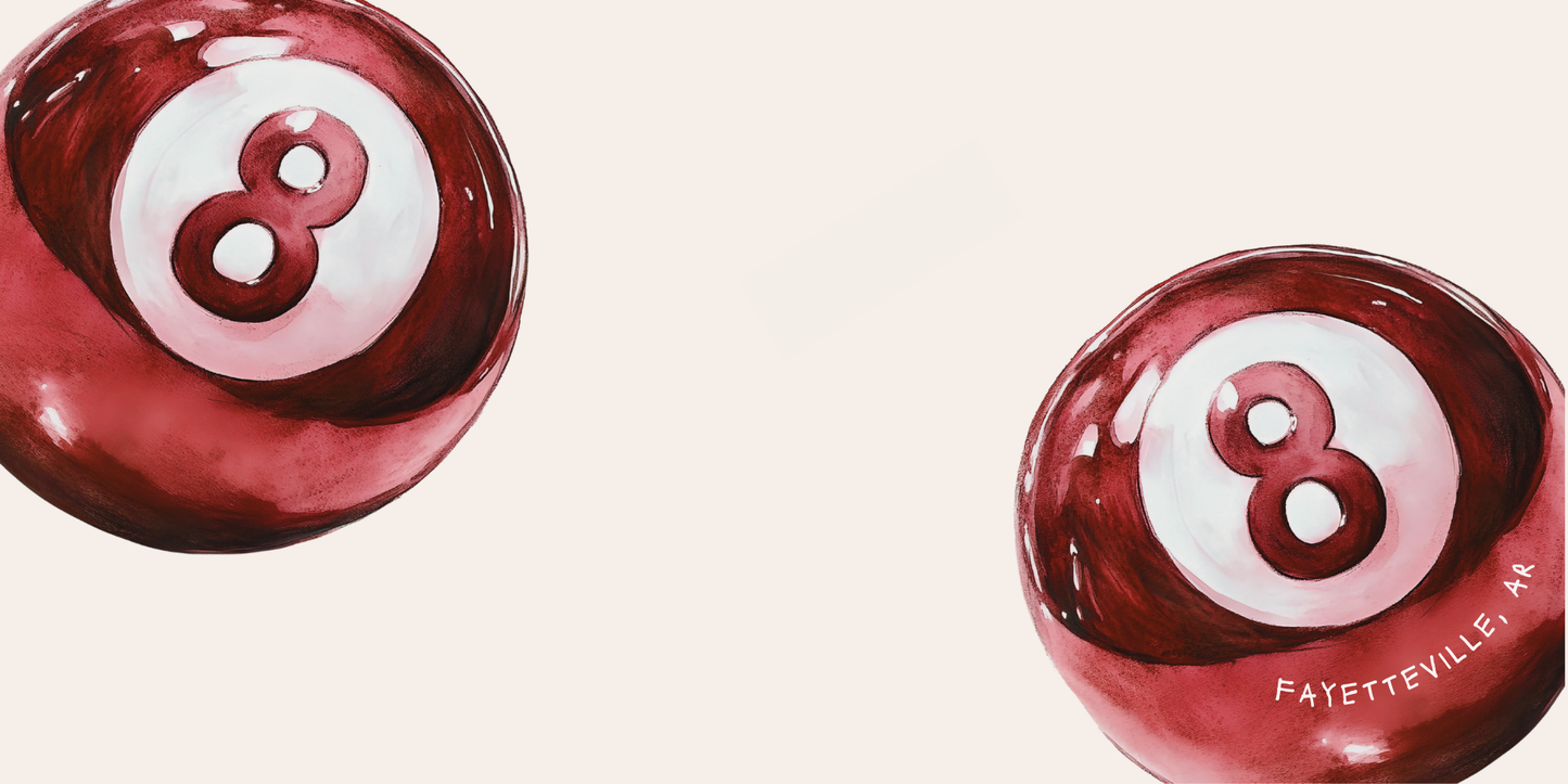 5.5x11 GAMEDAY FAYETTEVILLE trinket tray insert set of 5