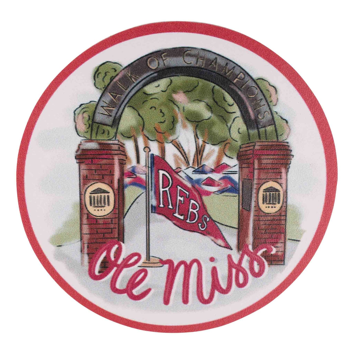 Ole Miss Mascot Coaster Set/4