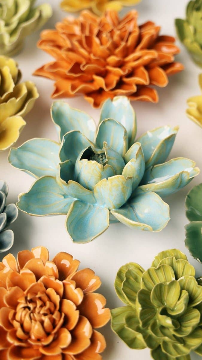 Christmas 2026 Ceramic Flowers Gift Box Home Decor