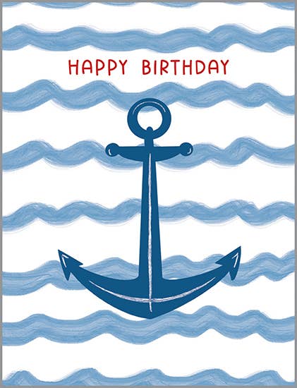 Birthday Greeting Card - Anchor