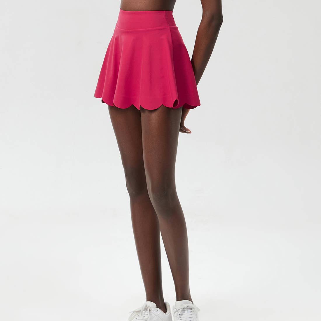 Wavy A-Line Tennis Skirt