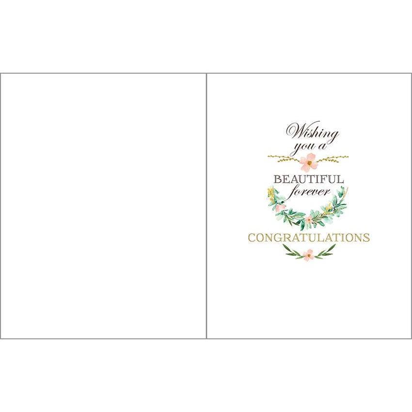 Wedding Greeting Card - Laurel Wreath