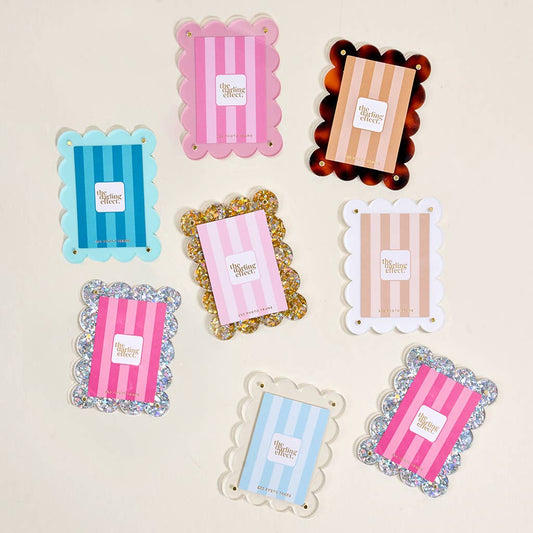 Mini Acrylic Picture Frame Magnet–White