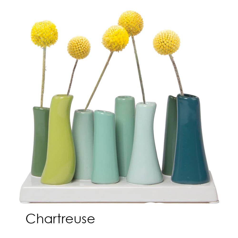 Pooley Colorful Bud Vase For Flower Arranging Rectangular