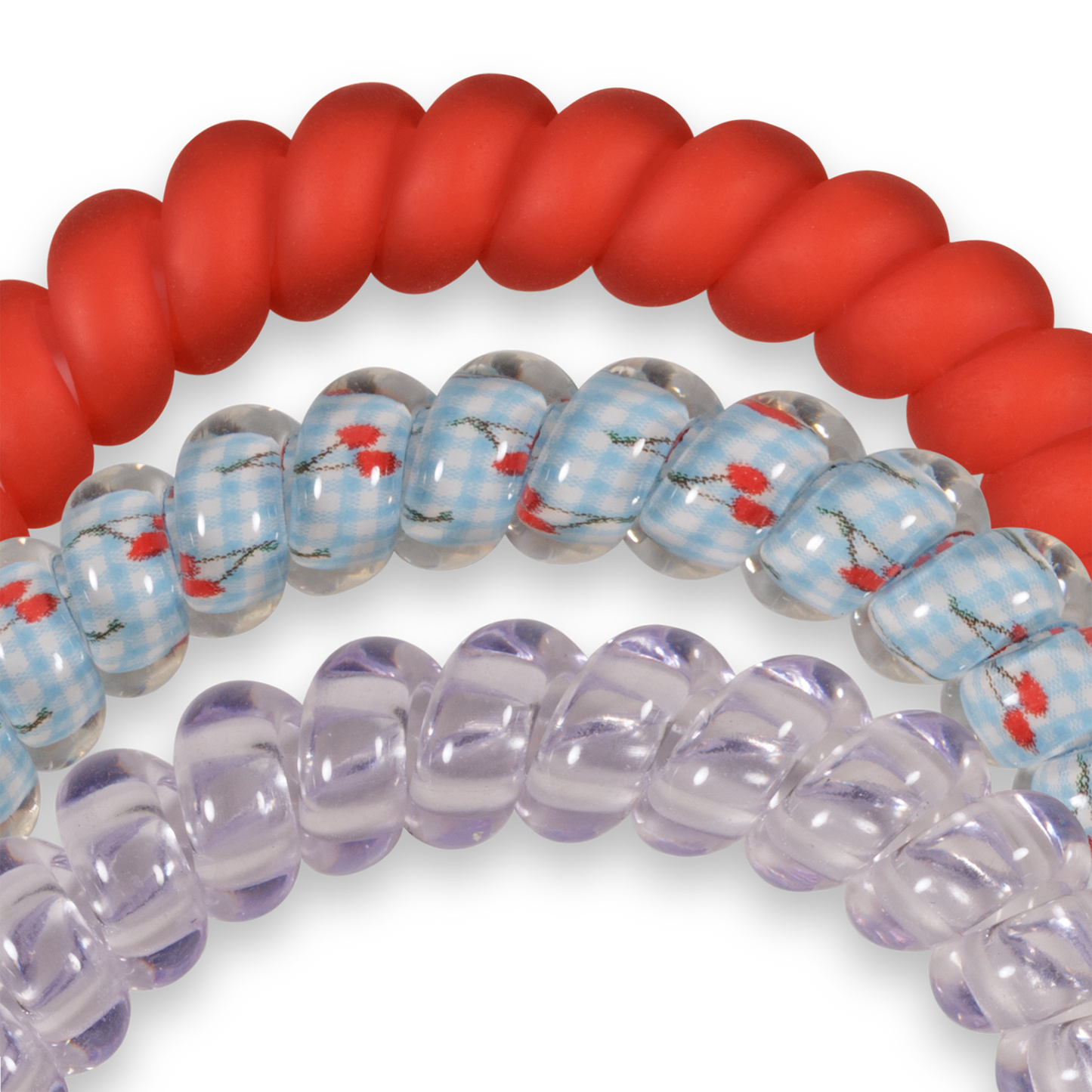 Spiral Hair Coils | Small | Basket of Cherries