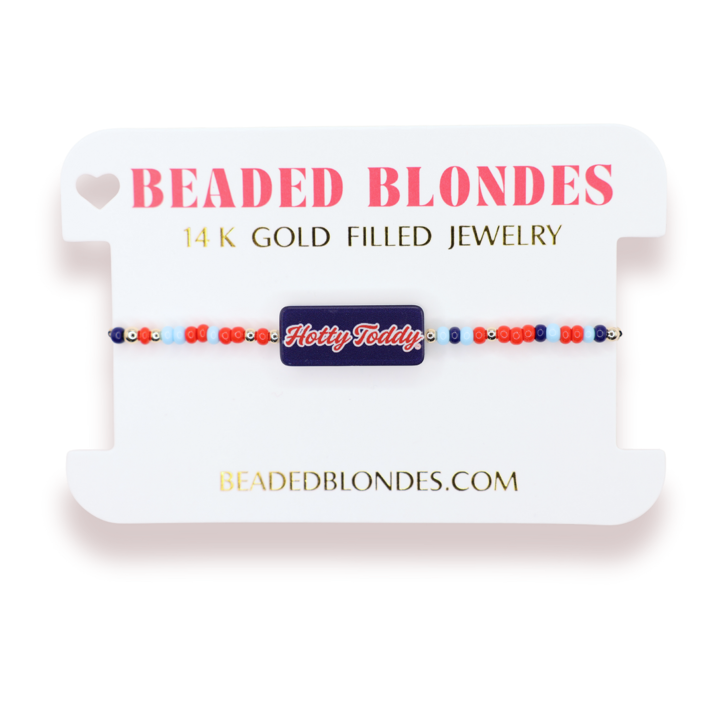 Hotty Toddy Block Bracelet on Color