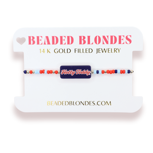 Hotty Toddy Block Bracelet on Color