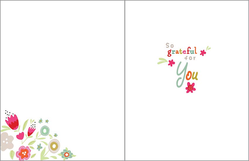 Thank You Greeting Card - Amazing Flora