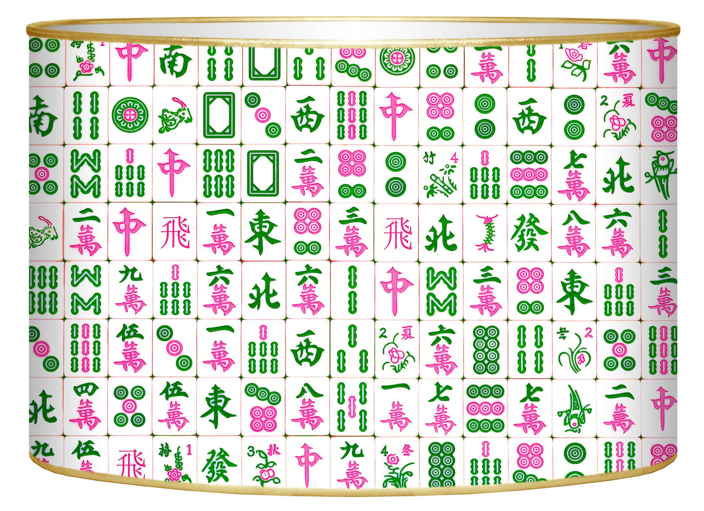 Pink and Green Mahjong Letter Mailbox
