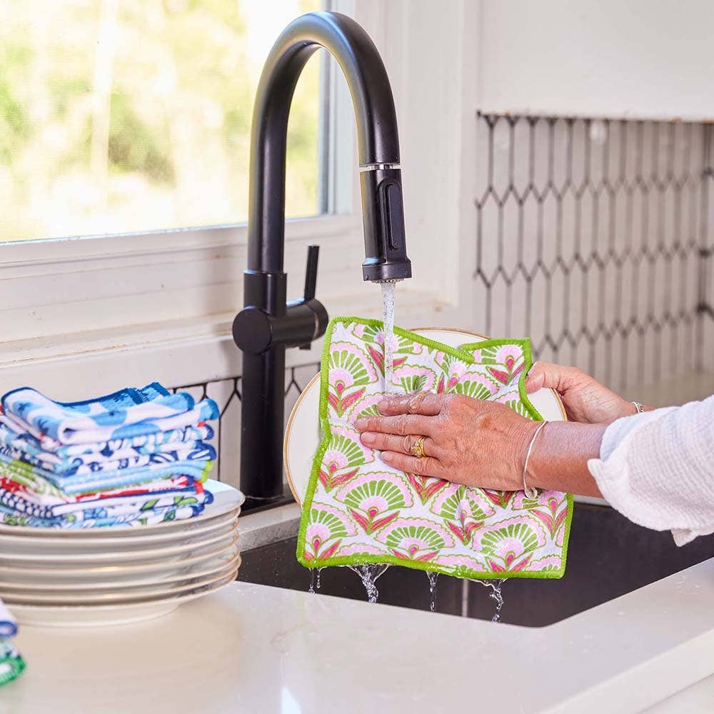 Pink Papaver Eco Dish Cloth (Set of 3)
