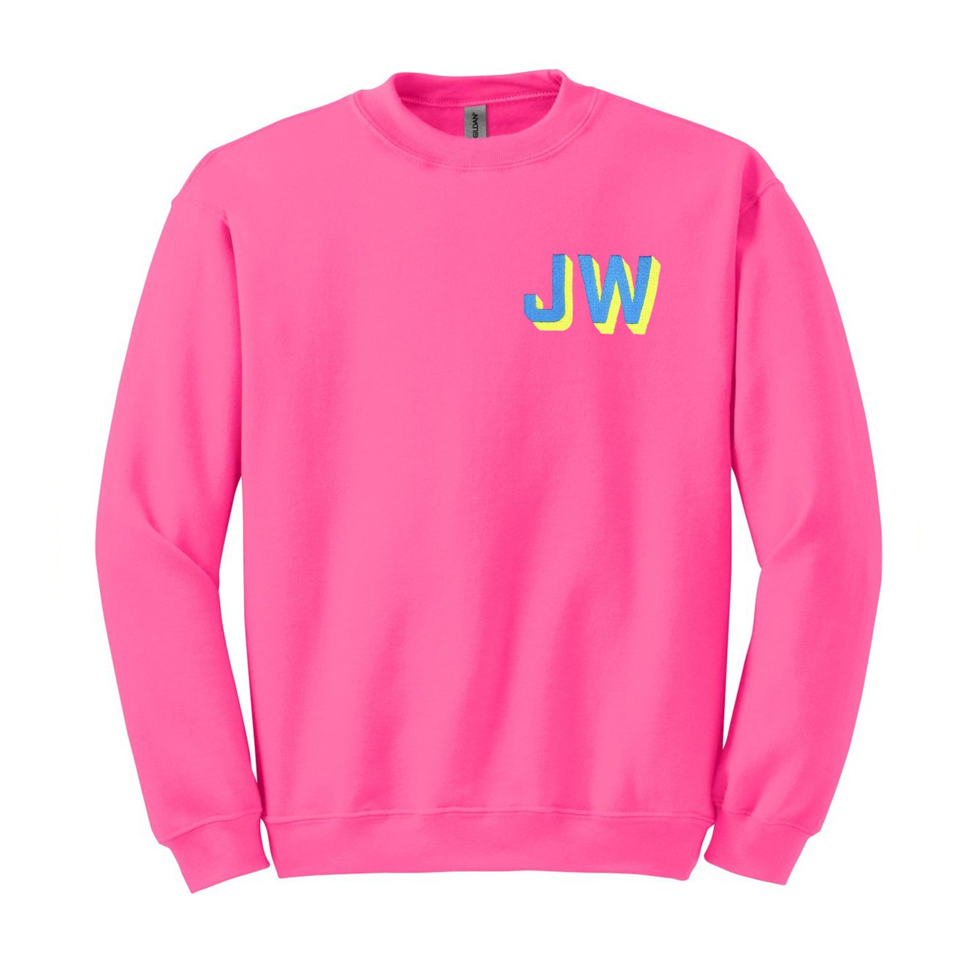 30A Neon Monogram Sweatshirt - Custom Embroidery