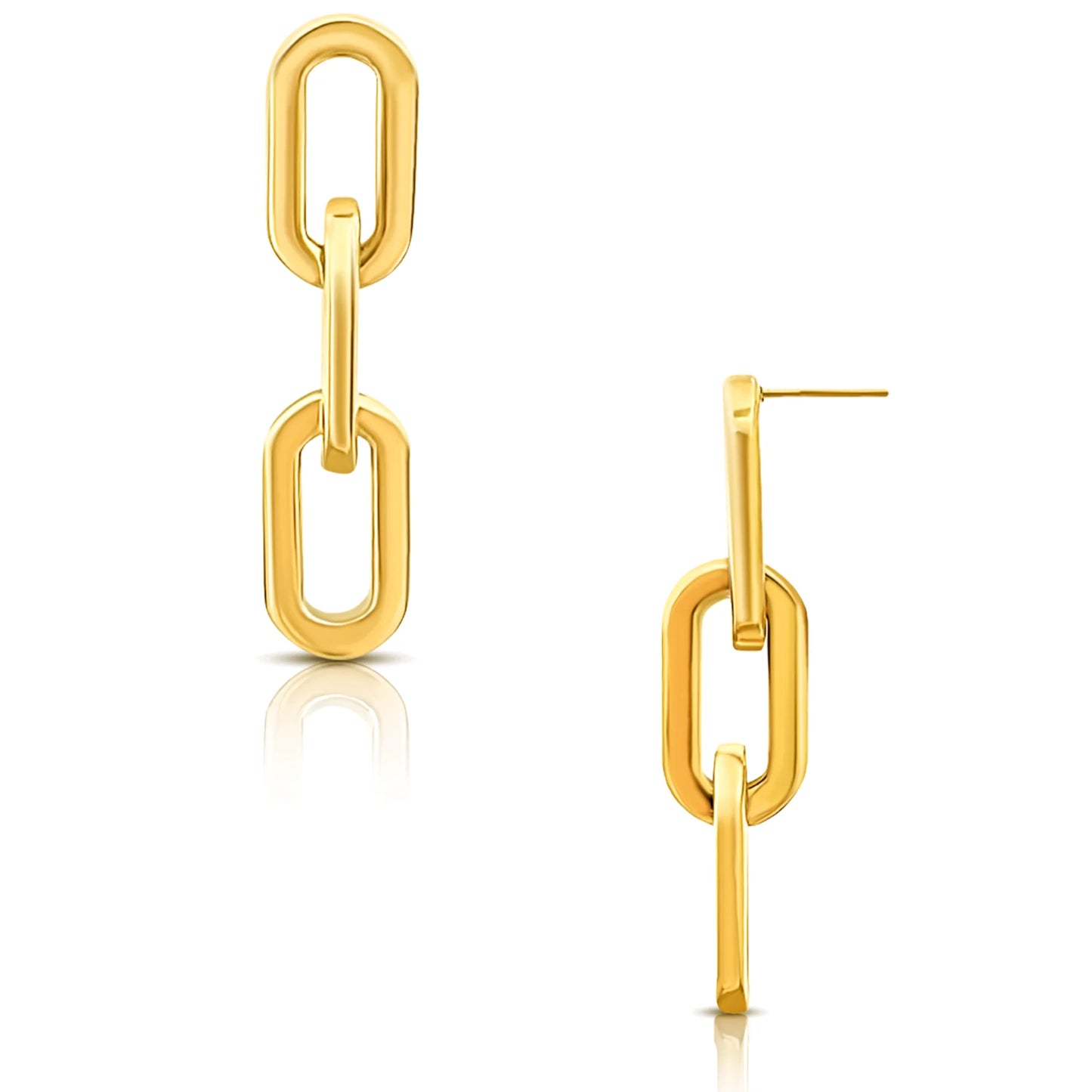 Gage Oversized Link Earring