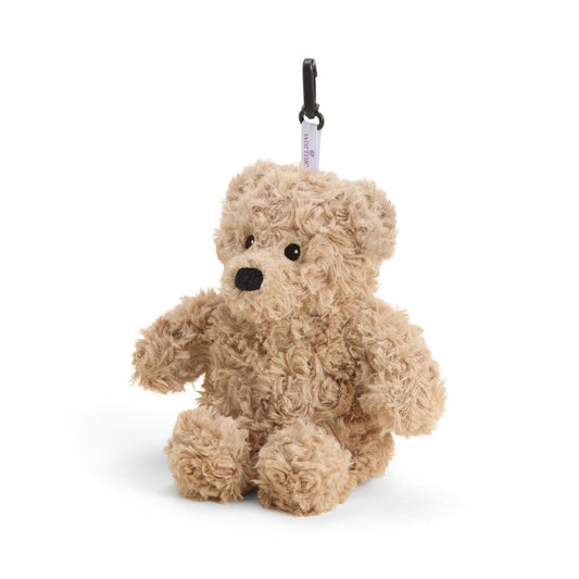 Brown Curly Bear Bag Charm