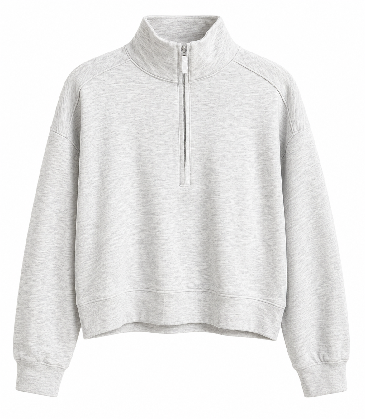 Cloud Sweater 1/2 Zip - Heather Light Grey