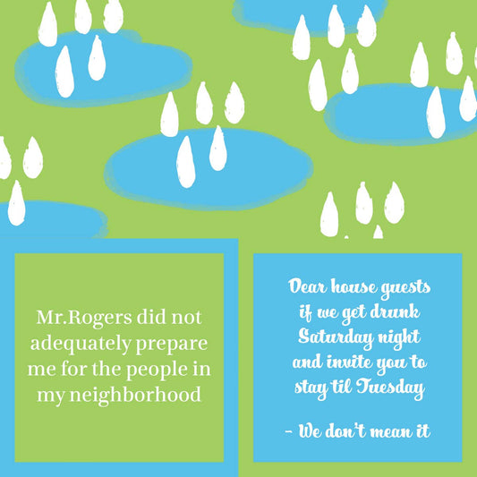 NAPKIN Mr Rogers | Funny Party Gift | Cocktail Napkin