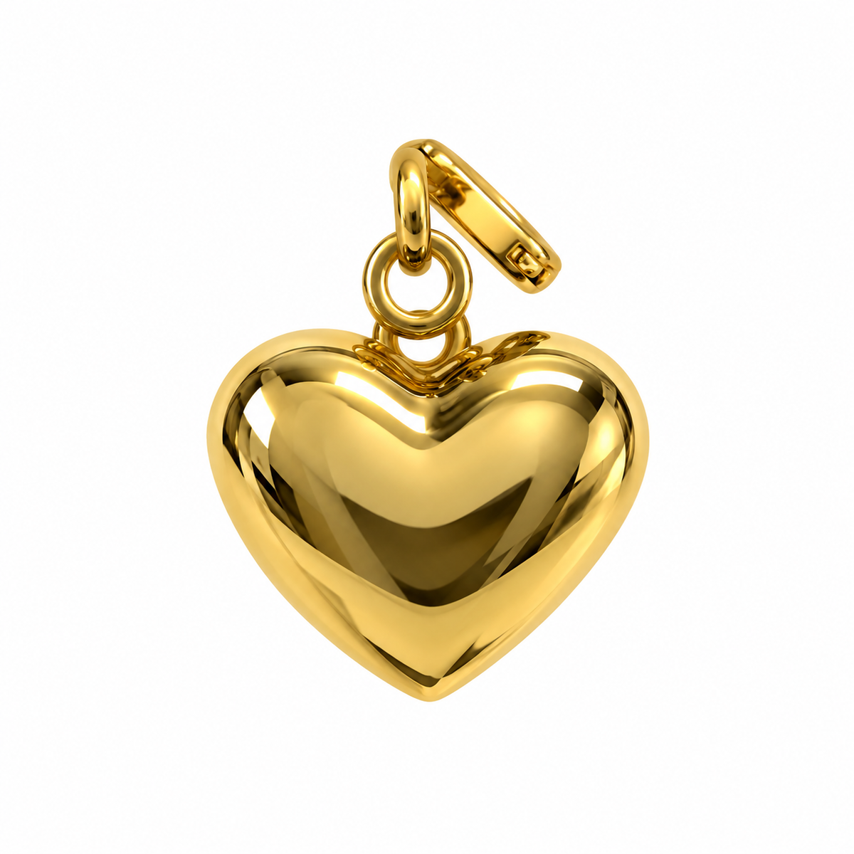 Gold Puff Heart