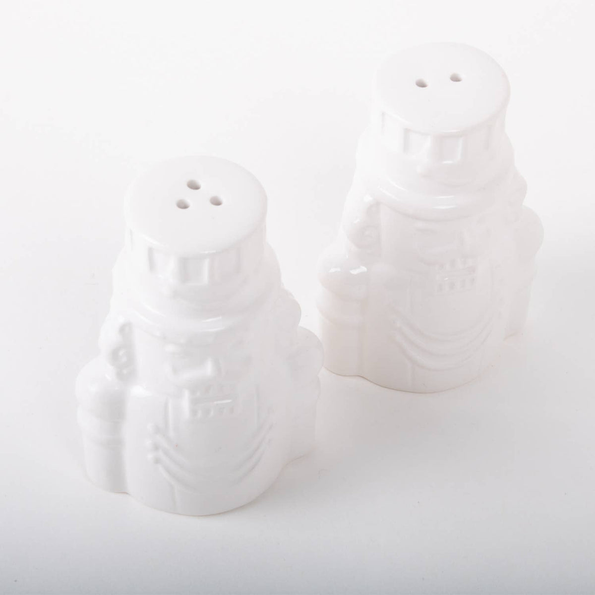White Nutcracker Ceramic Salt & Pepper Set
