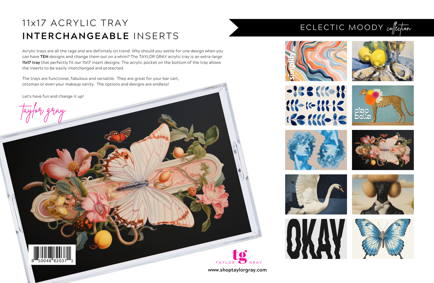 11x17 ECLECTIC MOODY insert set of 10