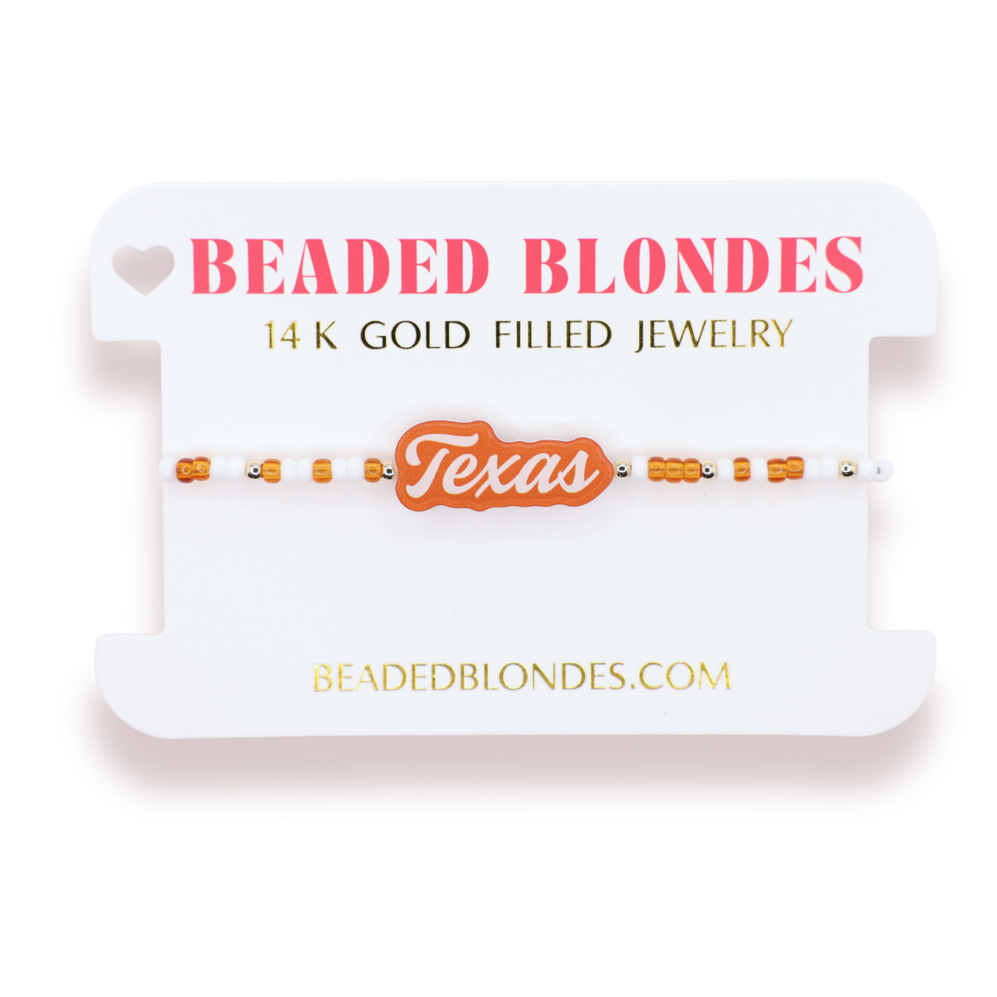 Texas Word Bracelet on Color