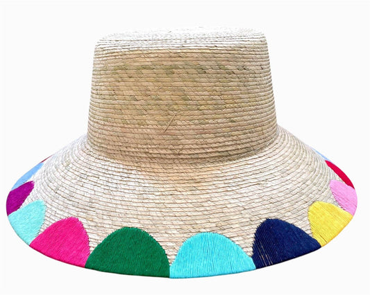 Multicolor Scallop Bucket Hat