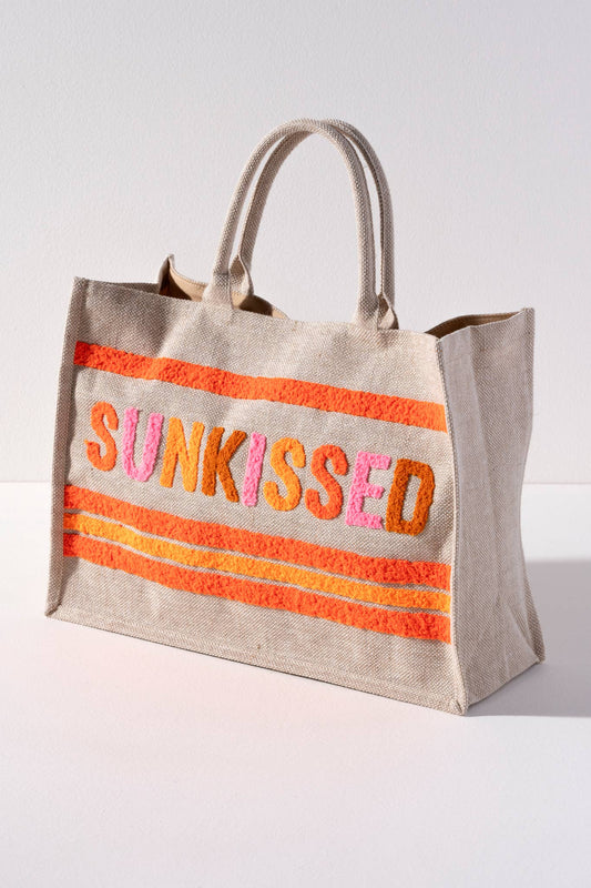 SUN KISSED BEACH BAG, NATURAL