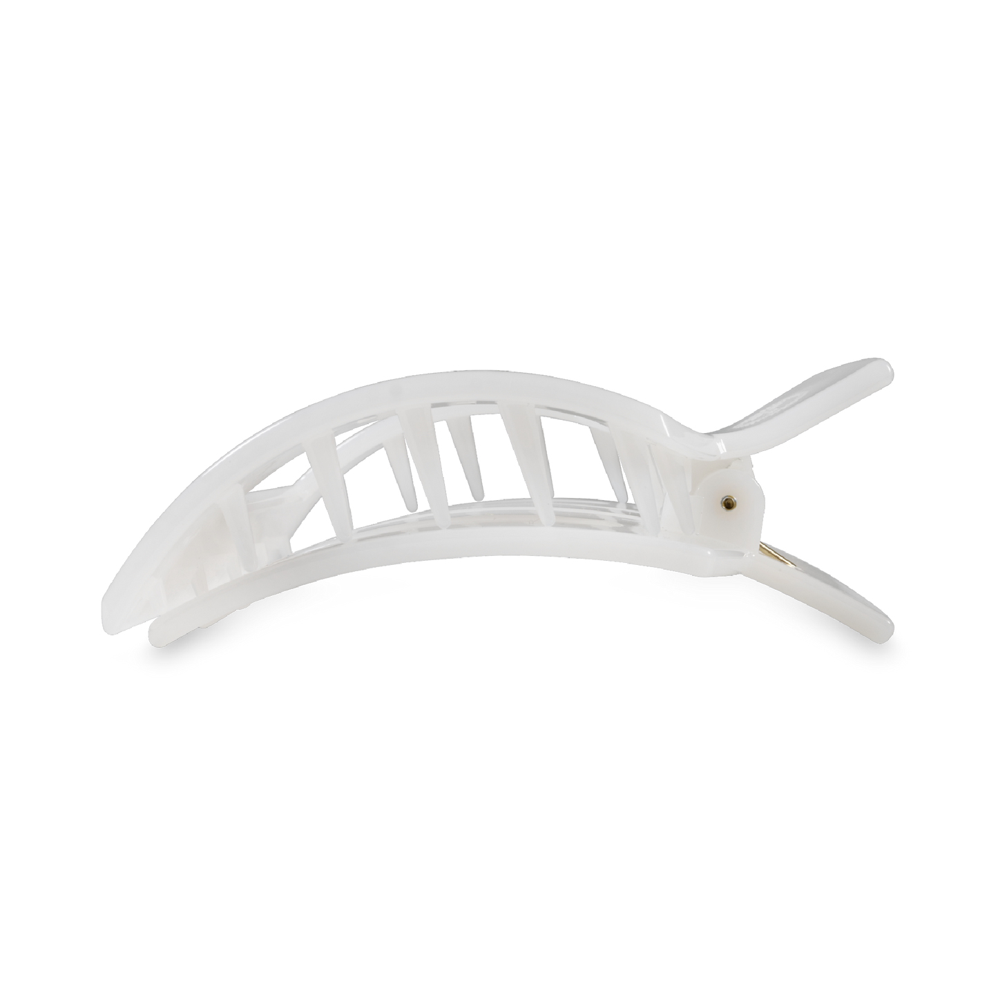 Square Flat Hair Clip | Medium | Coconut White