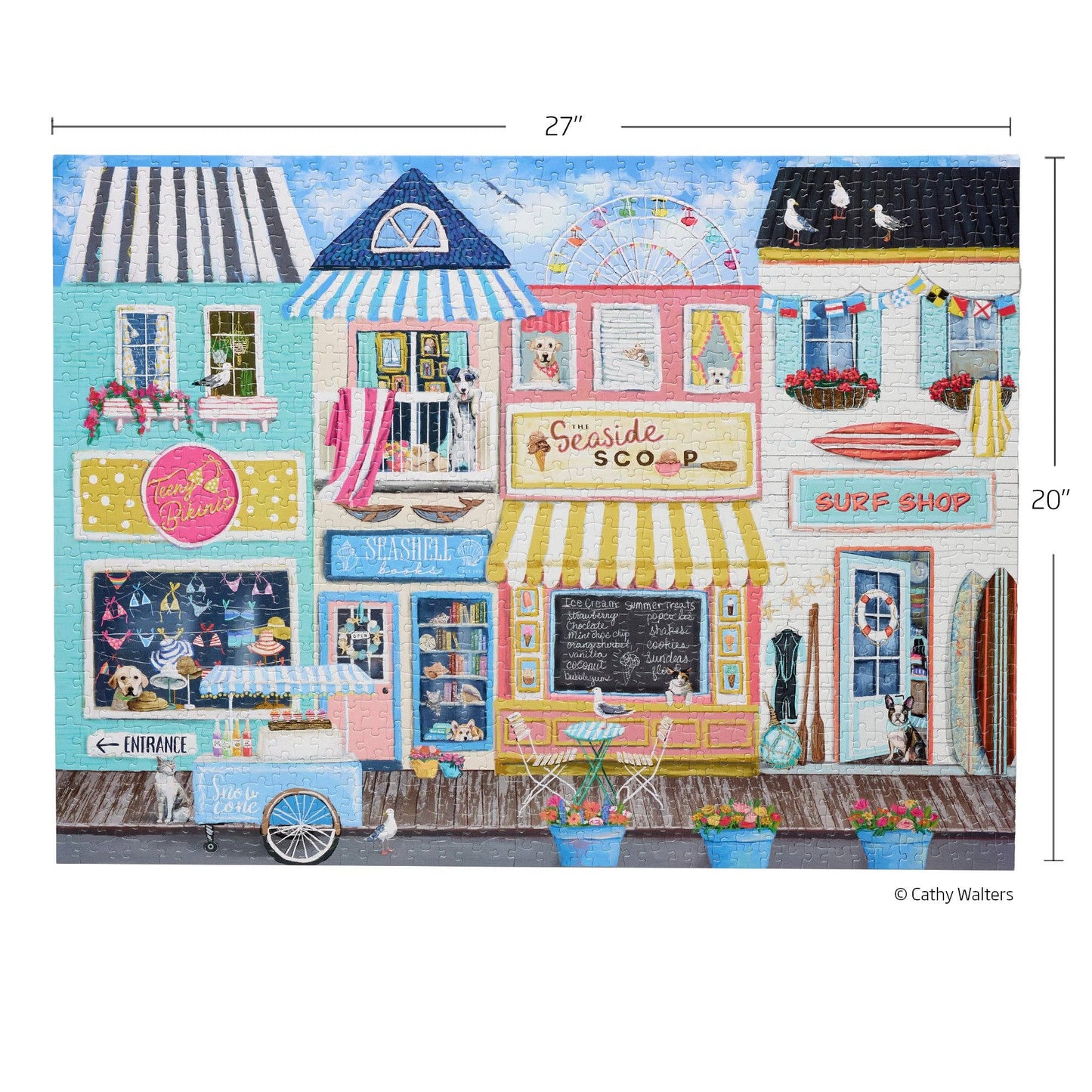 Beach Boardwalk 1000 Piece Summer Puzzle