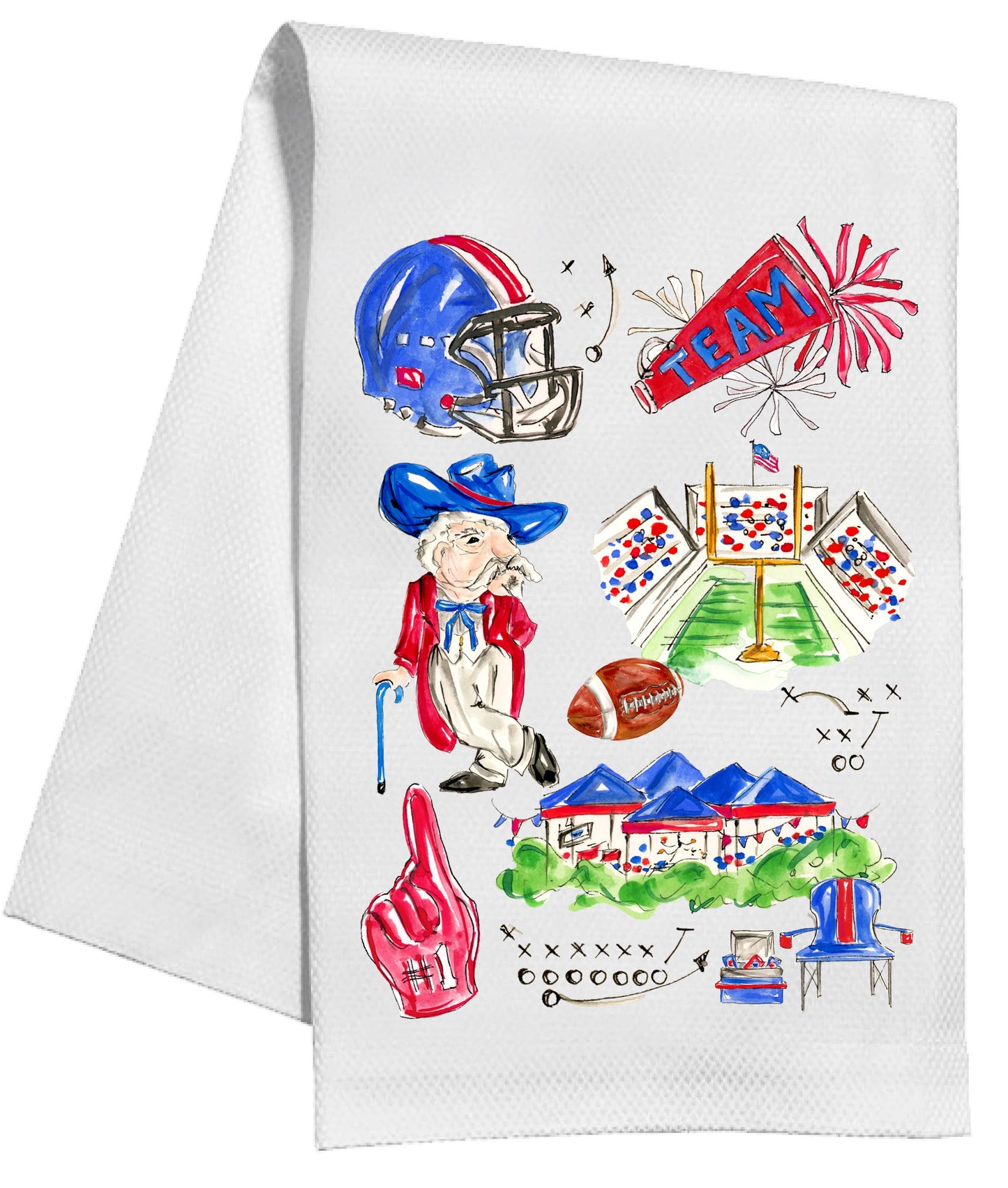 Ole Miss Football Kitchen Towel