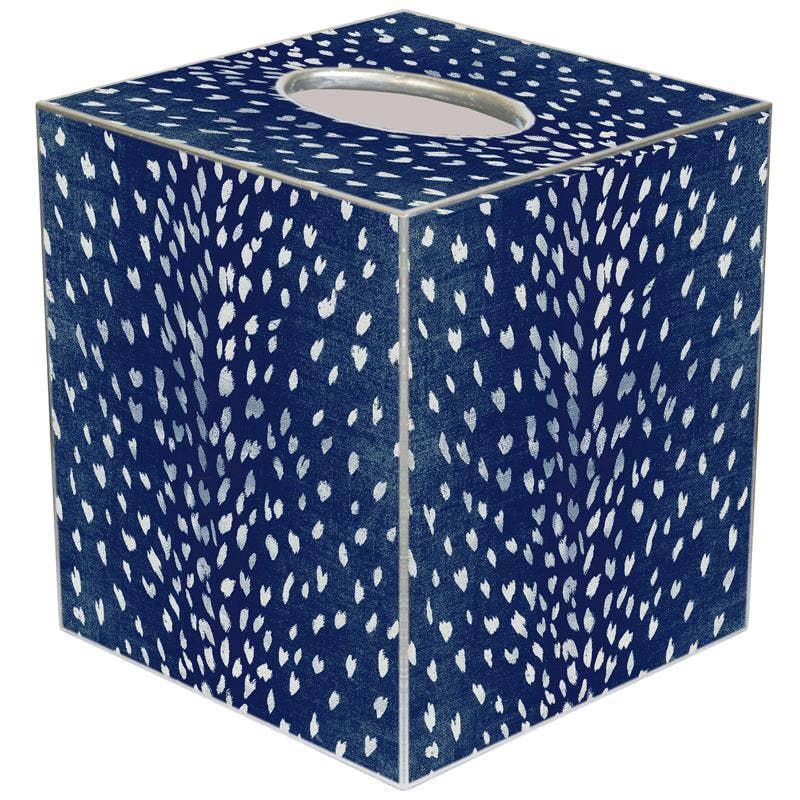 TB9050 Indigo Antelope Tissue Box Cover