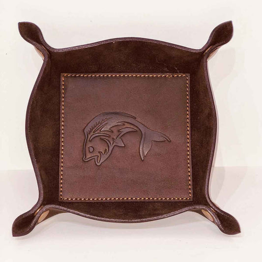 Fish Leather Embossed Tray