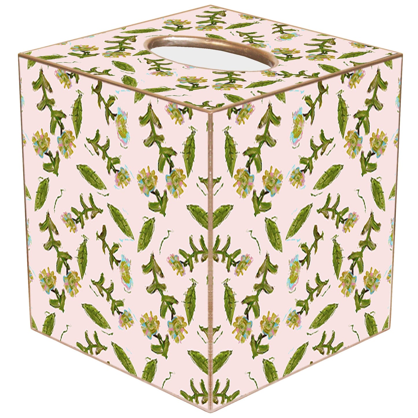TB7833- Flor Rosa Laura Park Tissue Box