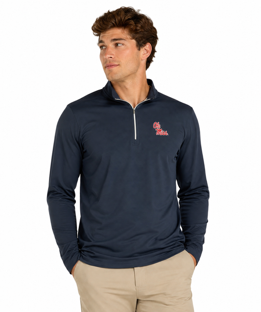 Ole Miss Ridge Stretch 1/4 Zip