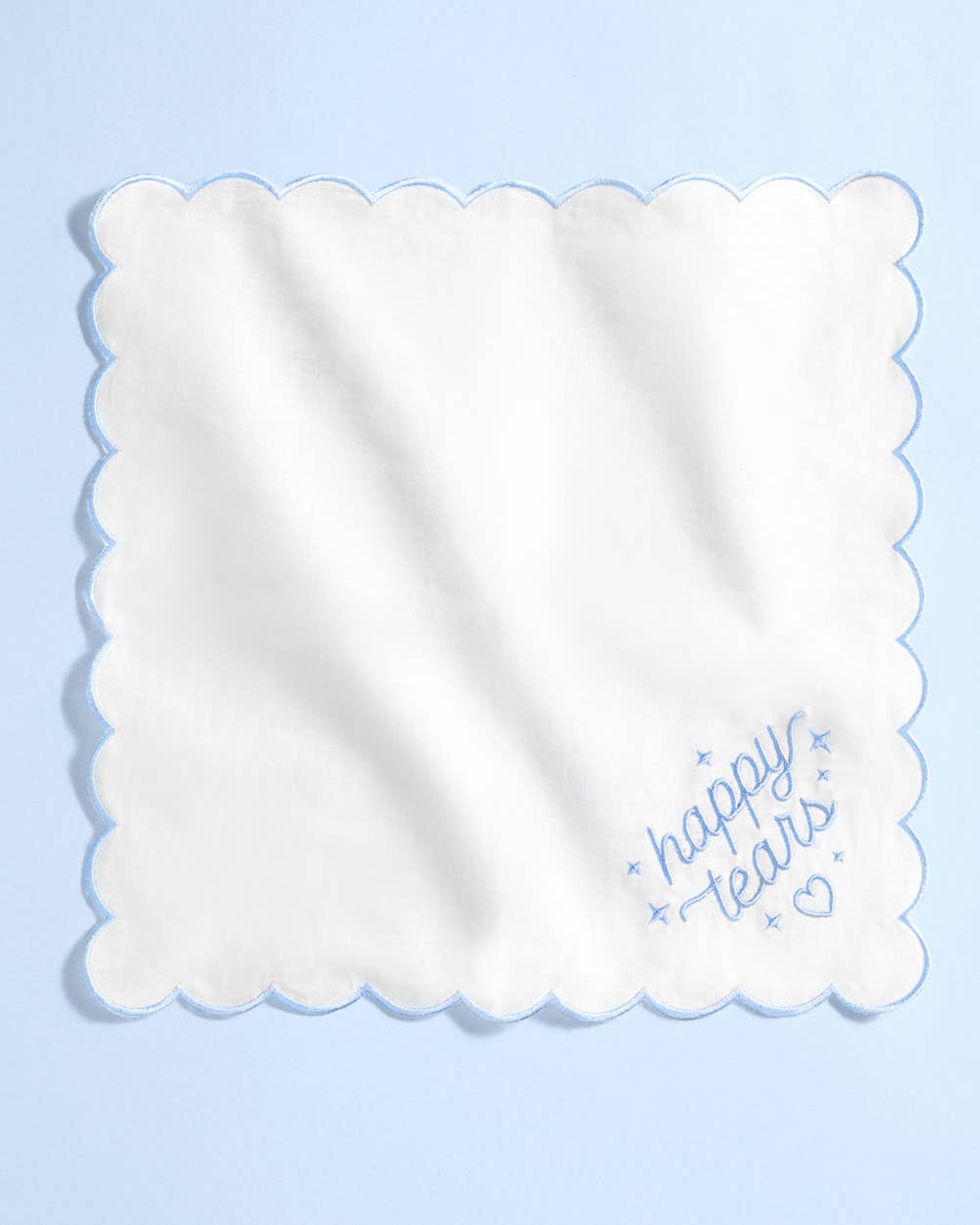 Embroidered Happy Tears Handkerchief