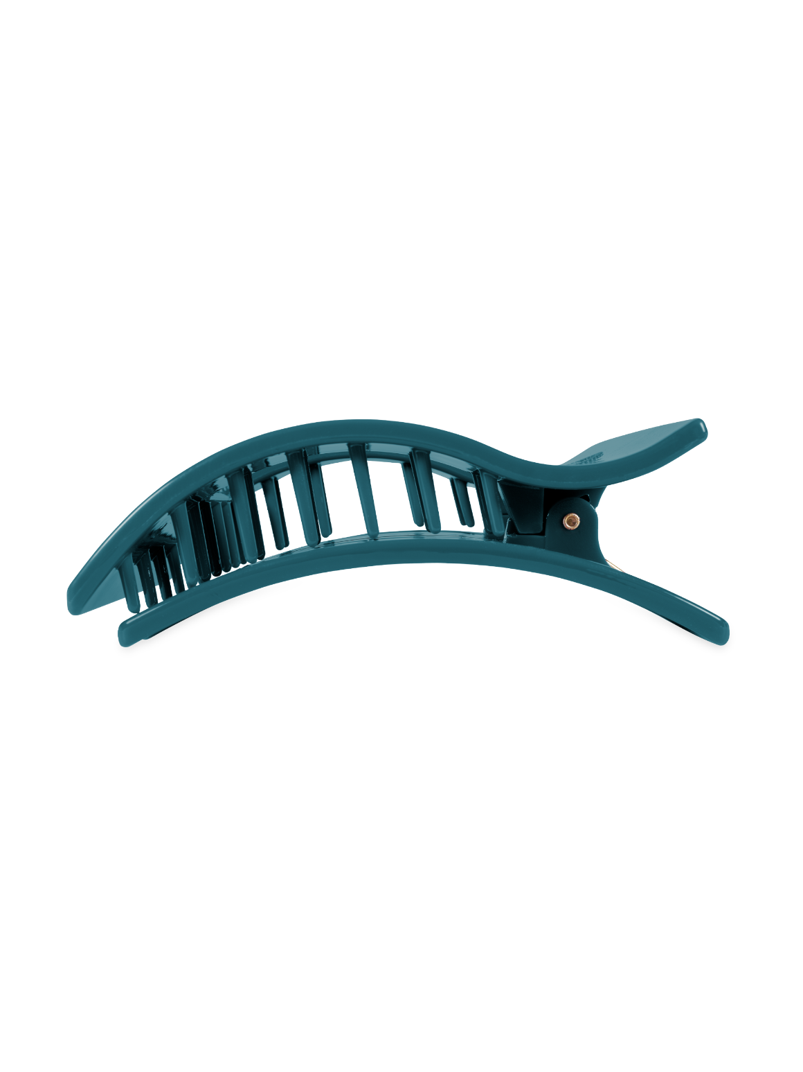 Teal With It Small Flat Rectangle Hair Clip