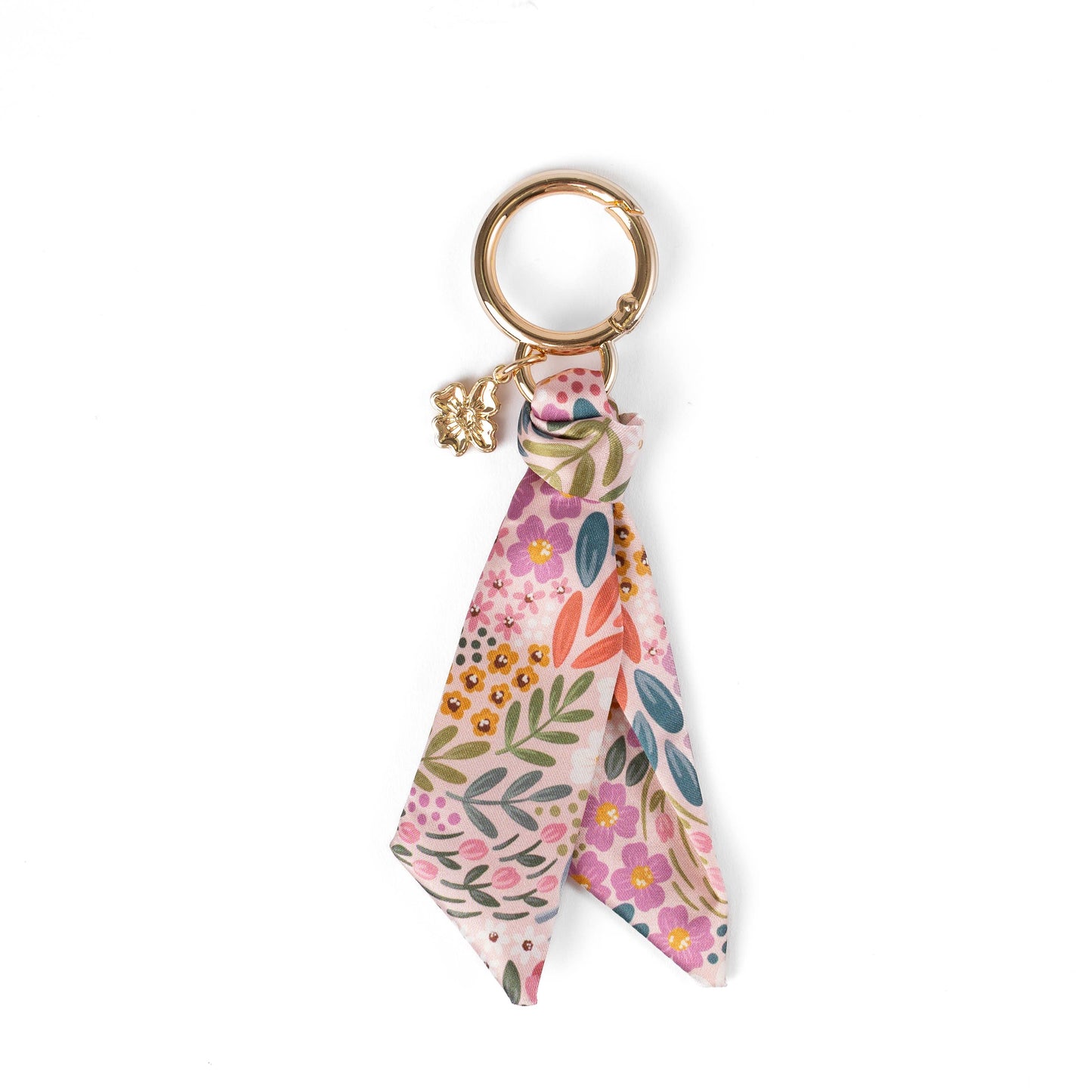Floral Satin Keychain