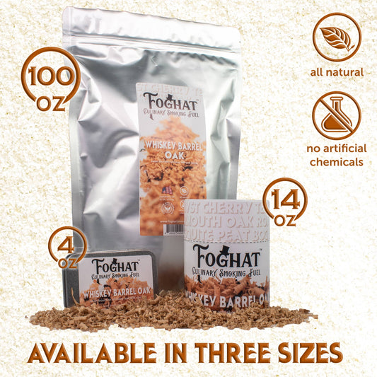 Whiskey Barrel Oak - Foghat Culinary Smoking Fuel