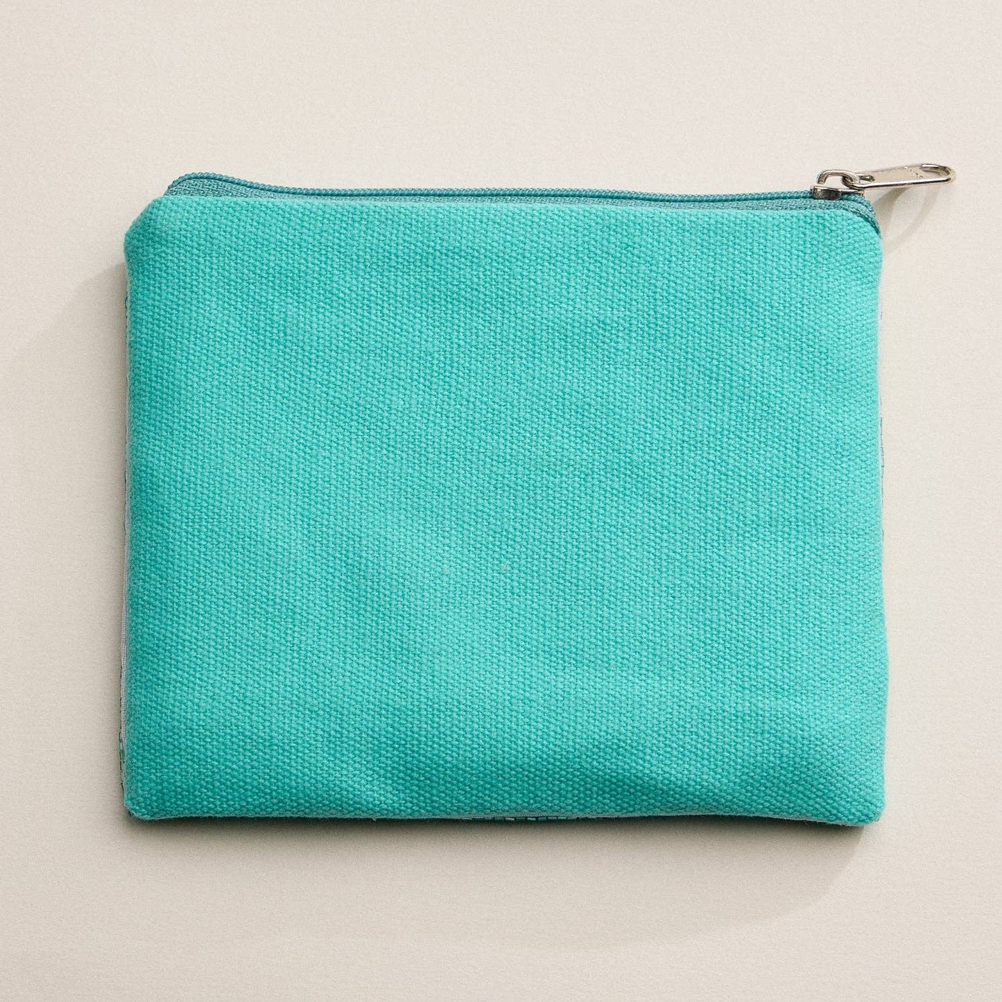 Flamingo Cabana Beaded Summer Pouch