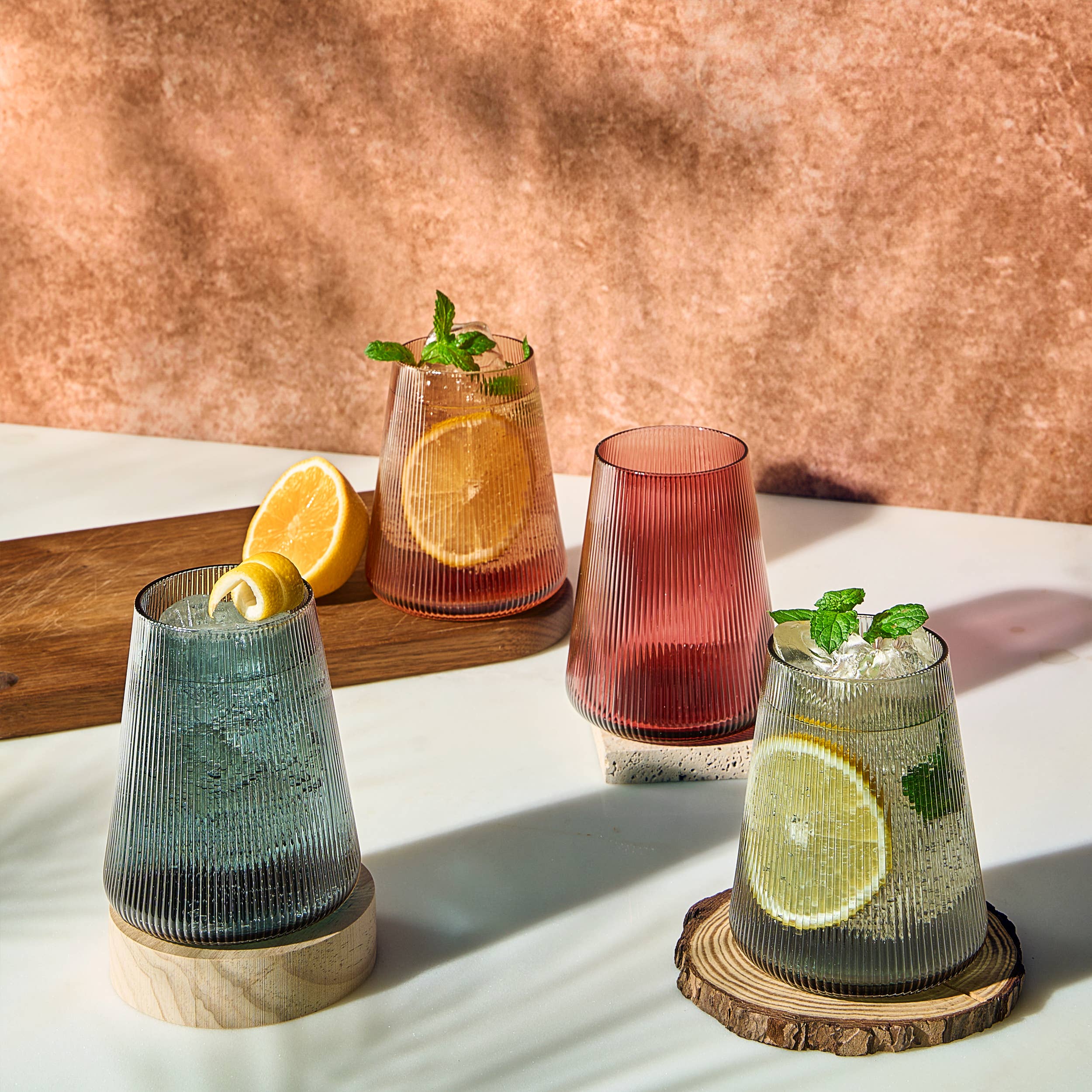 Ripple Wine Glasses Set of 4 - Thumbnail 3